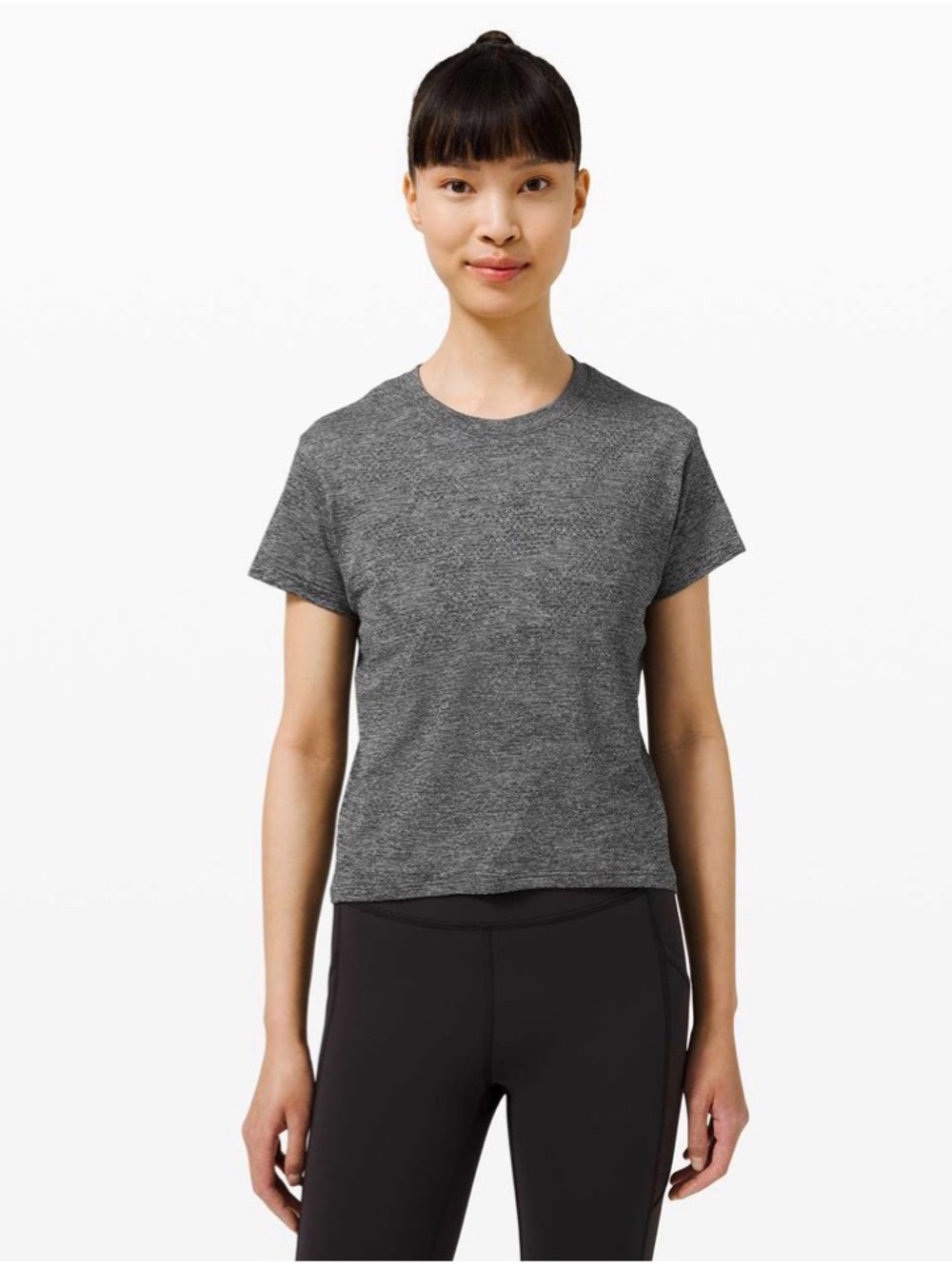 Lululemon Train to Be Short Sleeve Shirt *Camo Dot Camo Rhino Grey / Black